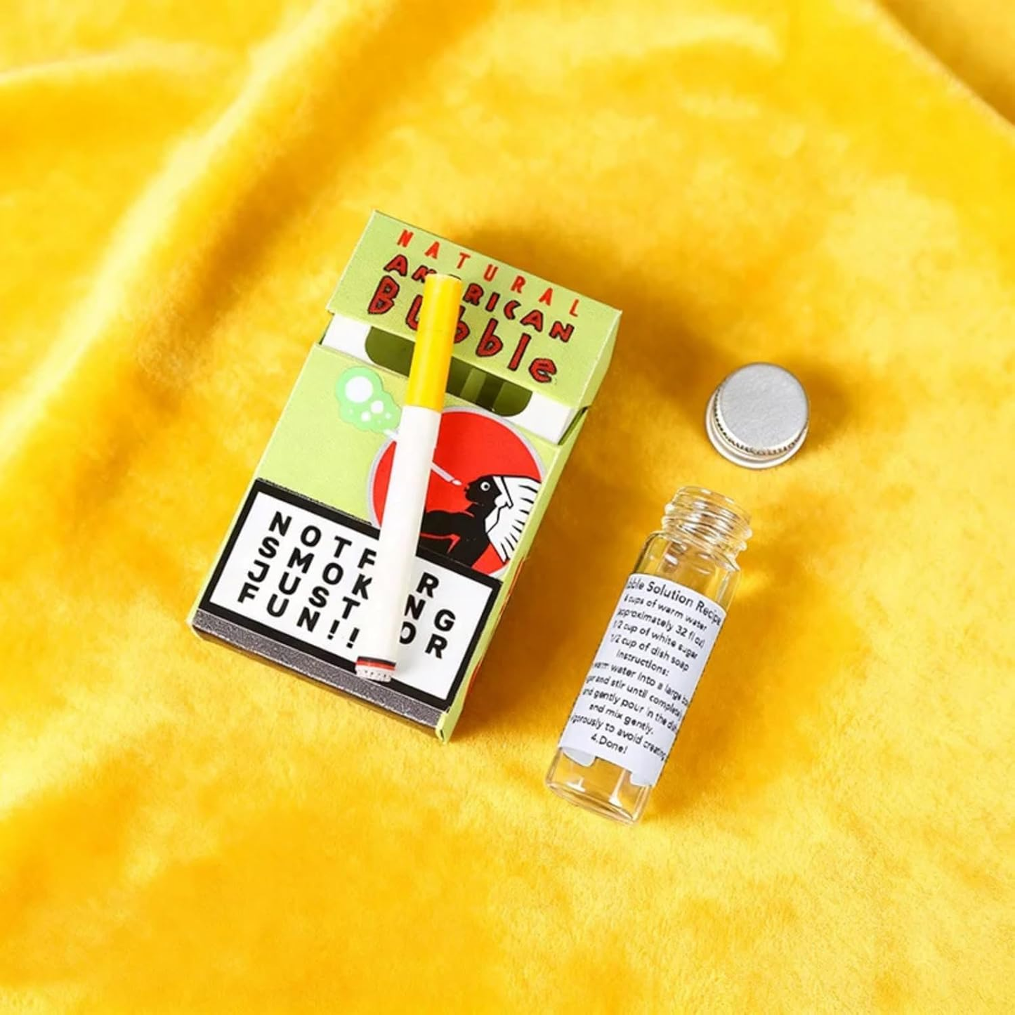 Bubble blowing cigarettes