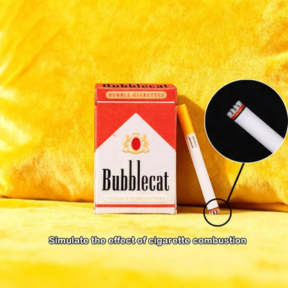 Bubble blowing cigarettes